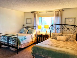 An Example of a 2-Bed Room at Stonesgate Garden Sober Living | Lakehouse Sober Living